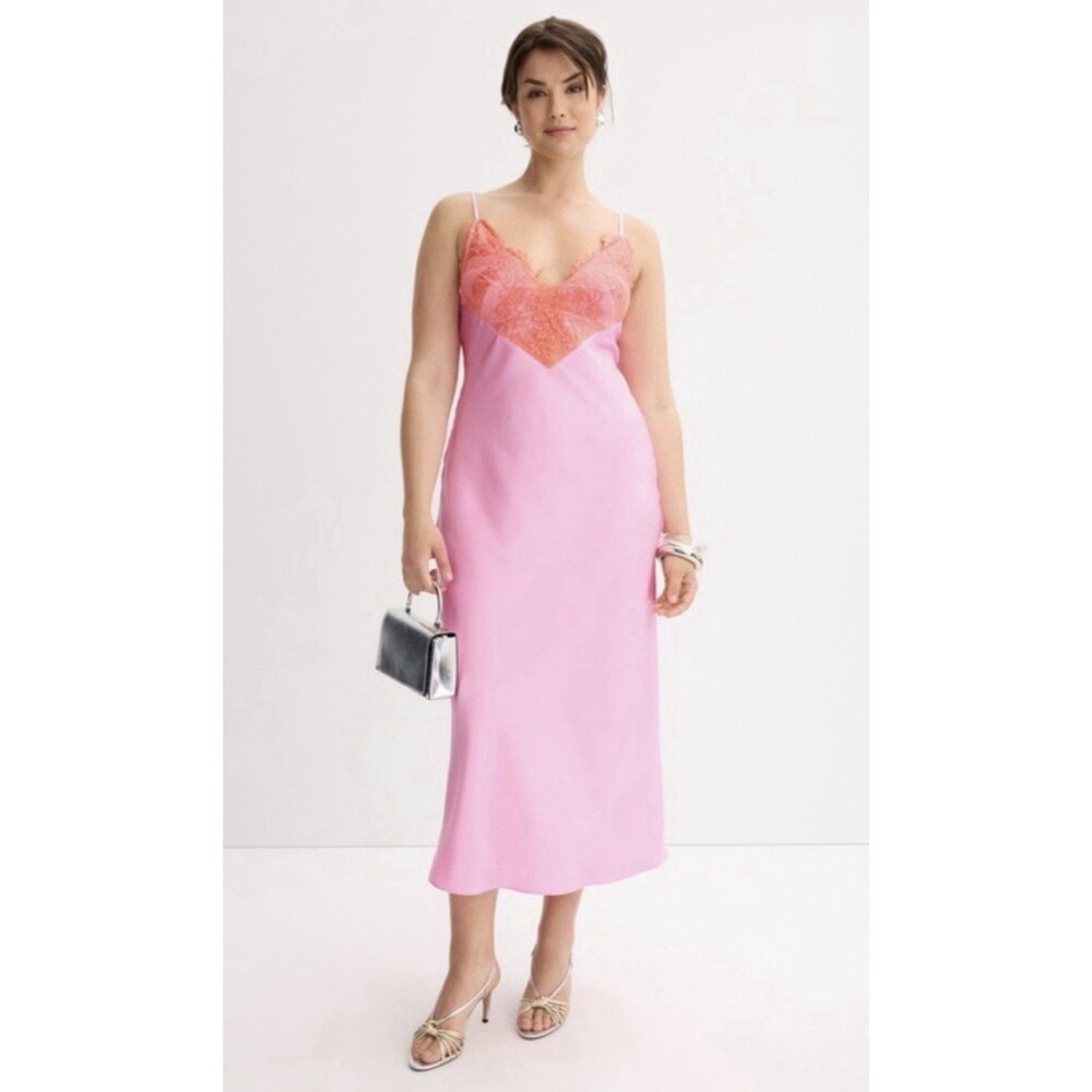 Ronny Kobo Women's Pink Velvet Sleeveless Gown Dress Size 6